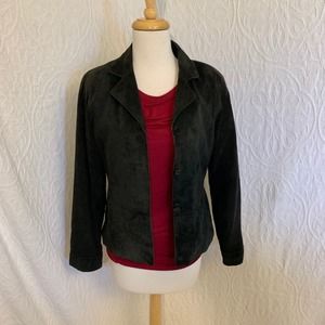 Brandon Thomas Light Suede Leather Jacket S